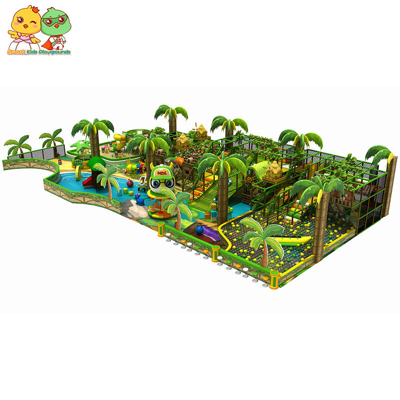 CE Approved Jungle Theme Indoor Trampoline Park SKP
