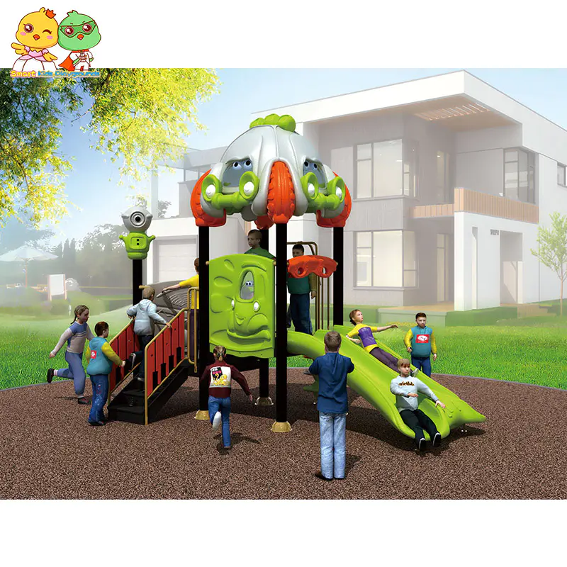 Kids outdoor playground plastic slides Jungle Series SKP-1810272