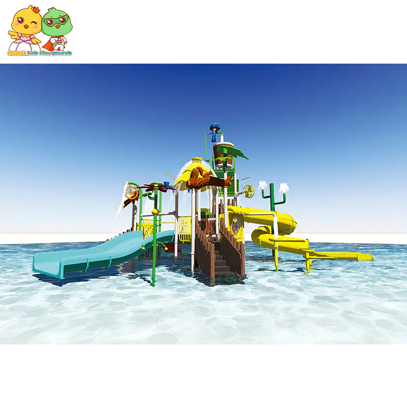 Children water park equipment play slide for sale SKP-1811023