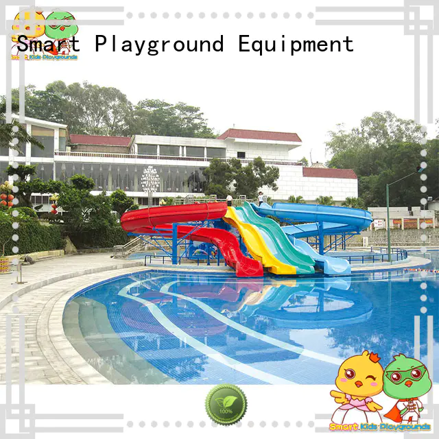 colorful giant water slide simple assembly for plaza Smart Kids Playgrounds