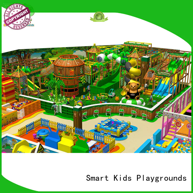 Smart Kids Playgrounds Brand ce indoor safety custom plastic jungle gym