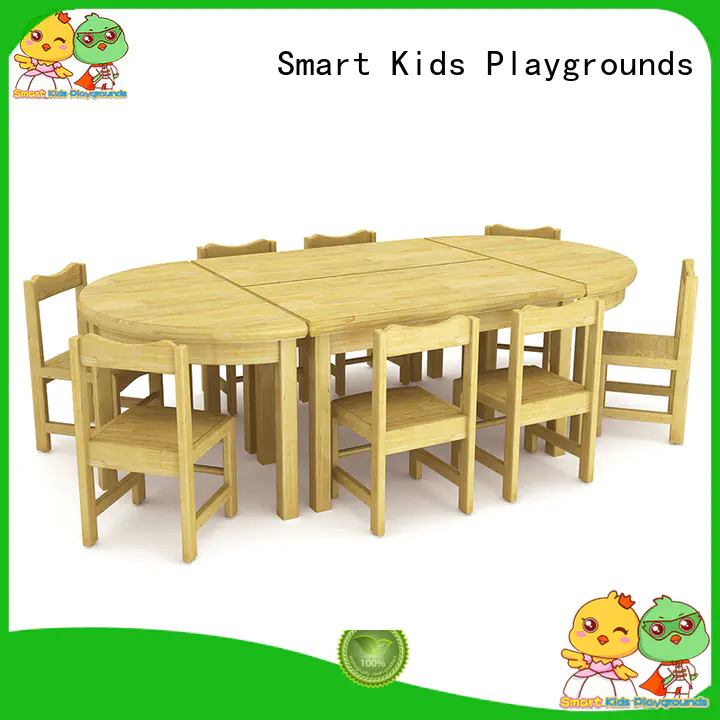 Wholesale school wooden kindergarten furniture Smart Kids Playgrounds Brand