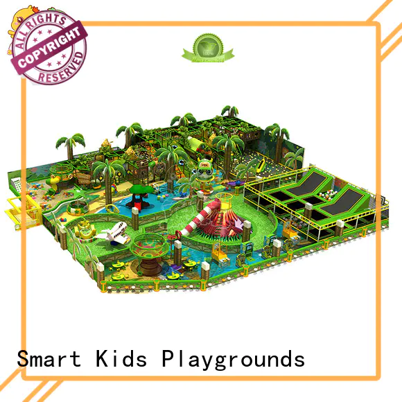 Smart Kids Playgrounds soft kids wooden jungle gym for sale for shopping centre