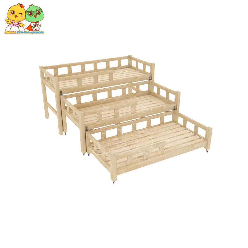 Solid Wood Child Push Pull Bed Up and Down Bed Single Bed SKP