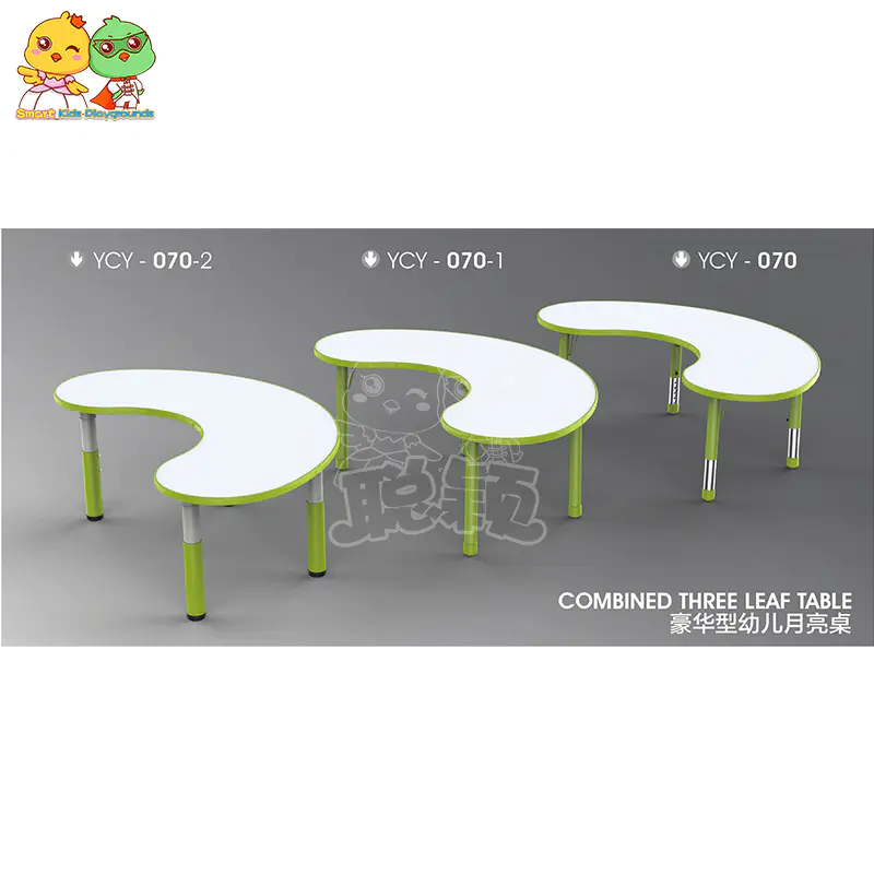 Plastic Colorful Children's Moon Table Is Adjustable SKP