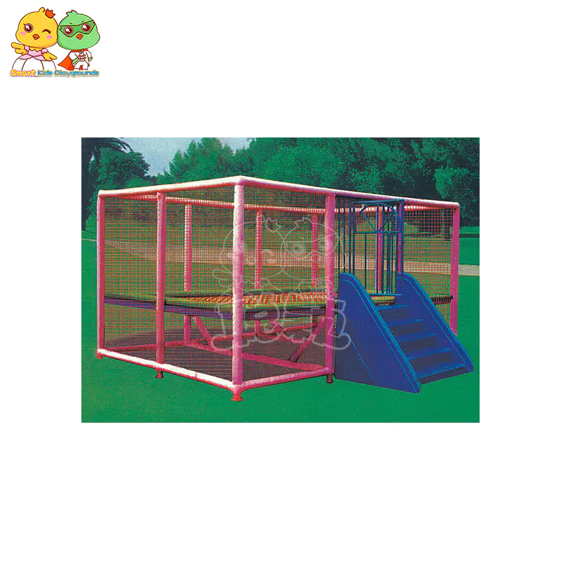 Small Outdoor Indoor Trampoline With Guardrail Commercial Domestic SKP