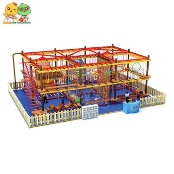 Children Wood Indoor Climbing Rope Course Soft Play SKP
