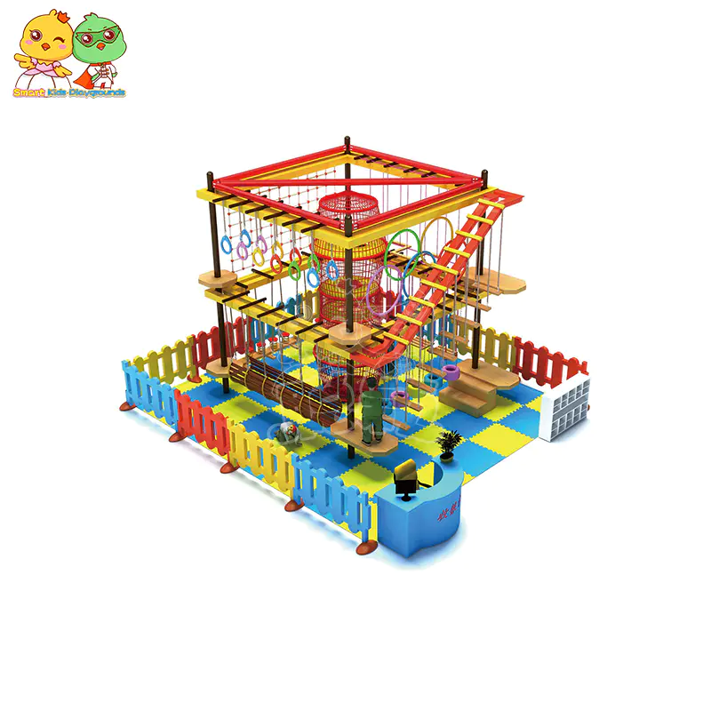 SKP challenge rope play equipment supplier for shopping mall