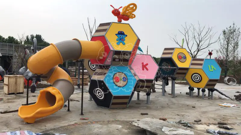 New children's outdoor playground amusement equipment slide climbing