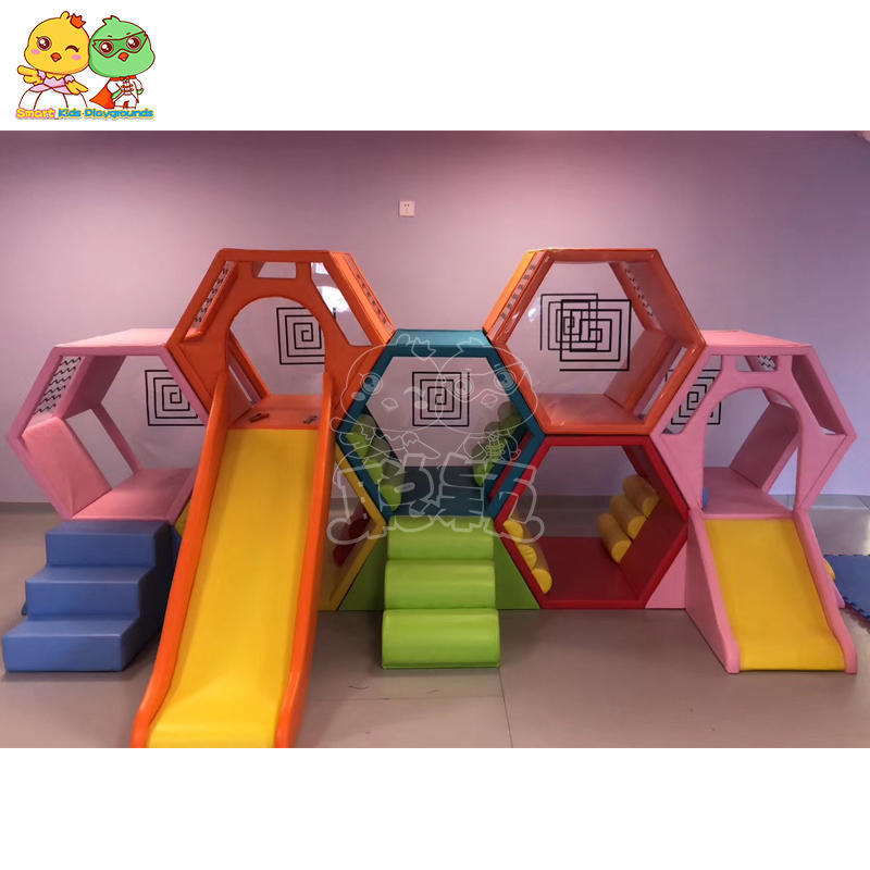 Children soft play slides indoor playground equipment