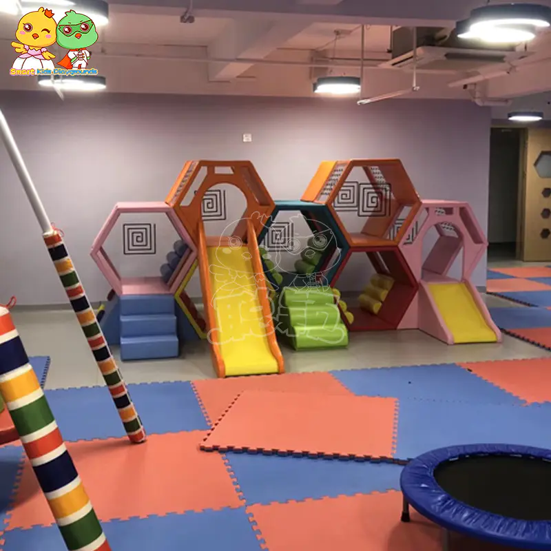 Children soft play slides indoor playground equipment