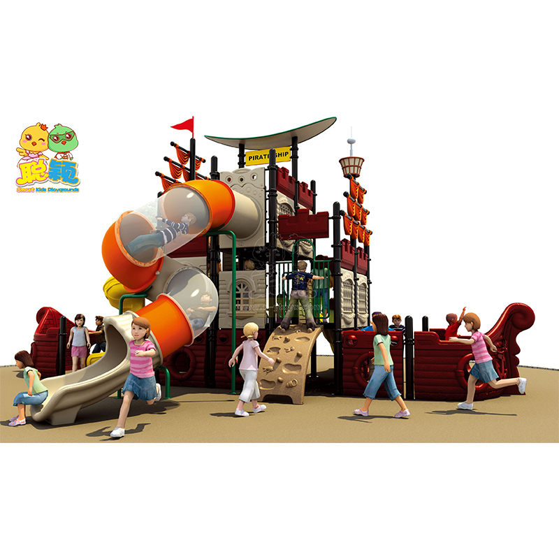 Best New Design Multiplayer Outdoor Amusement Park Adorable Theme Playground Equipment Slide Supplier