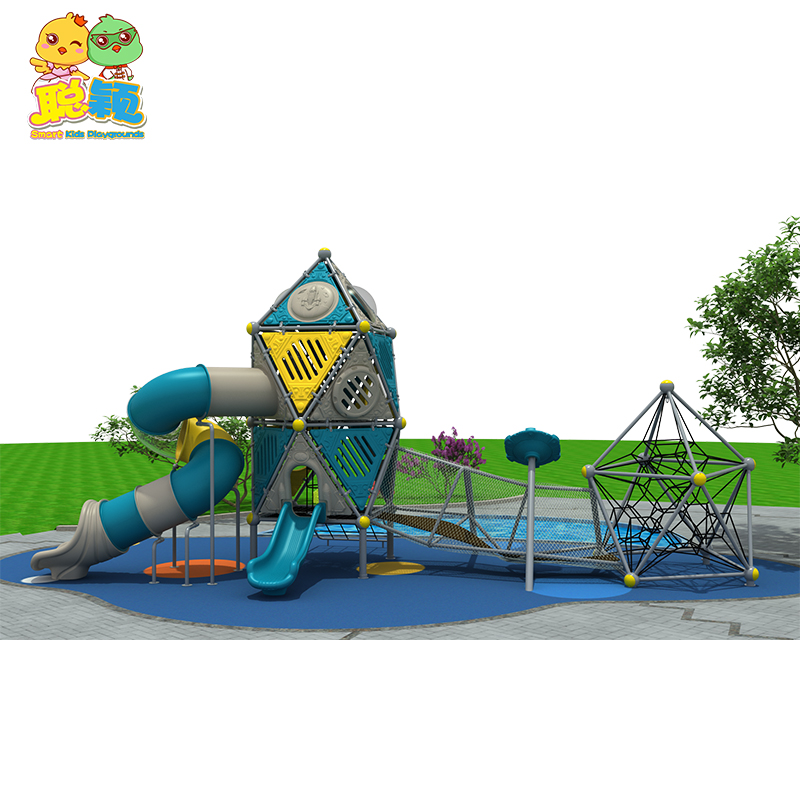 Factory Price Customized Natural Outdoor Amusement Park Equipment Slide Climbing Kids Toy Sets Supplier-SKP