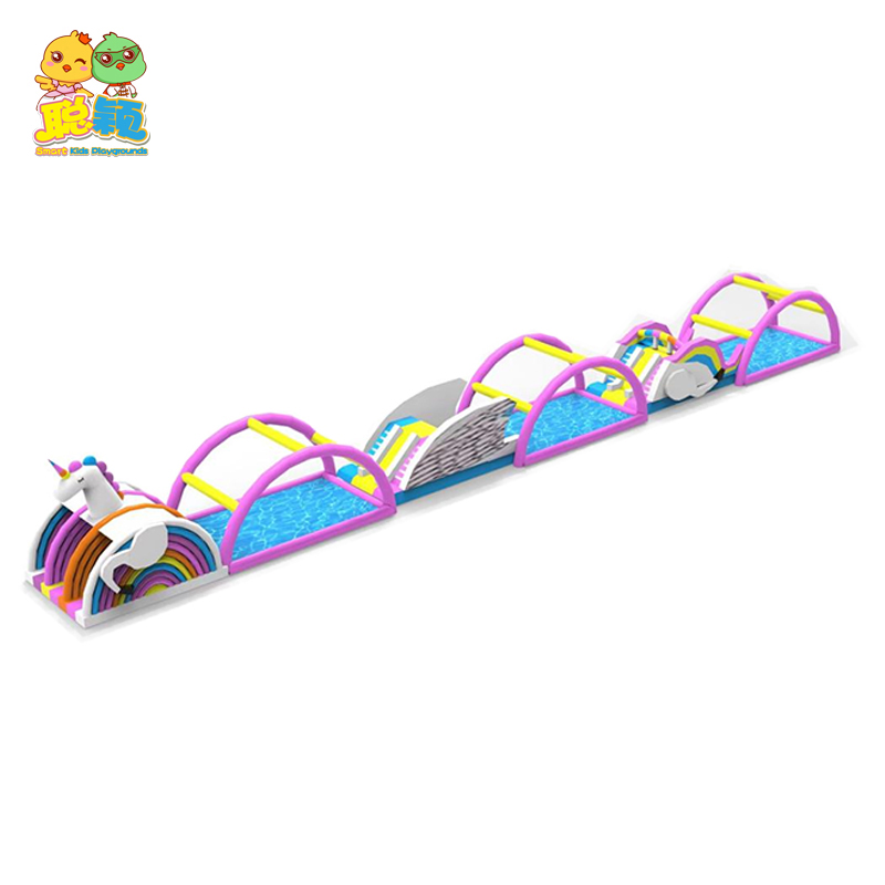 Best Price Popular Outdoor Children Amusement Park Equipment Inflatable Castle Slide Supplier-SKP