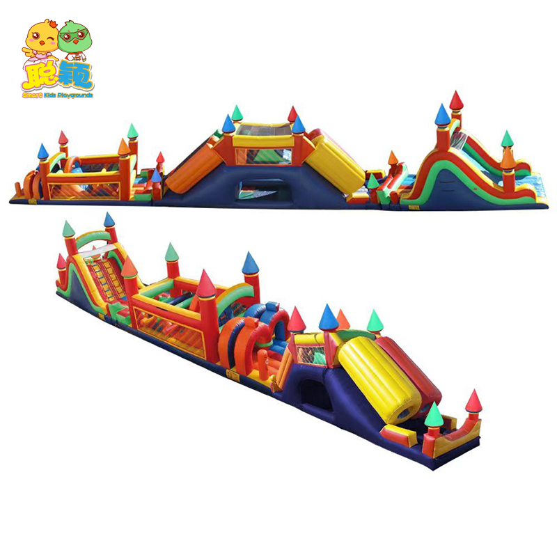 Best Price Popular Outdoor Children Amusement Park Equipment Inflatable Castle Slide Supplier-SKP