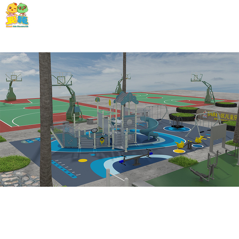 Kindergarten/Community Safety Outdoor/Indoor Playground Equipment Slide For Kids