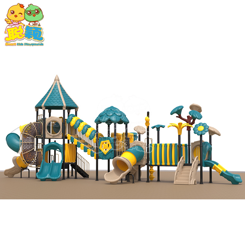 Natural Ocean Theme Outdoor Playground Equipment Slide For Kids