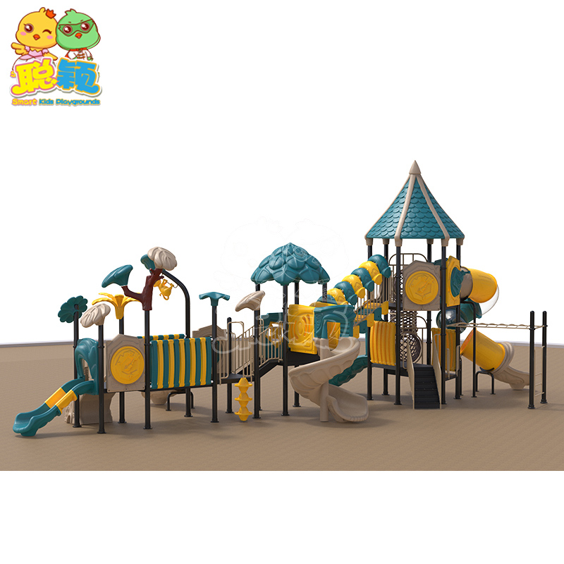 Natural Ocean Theme Outdoor Playground Equipment Slide For Kids