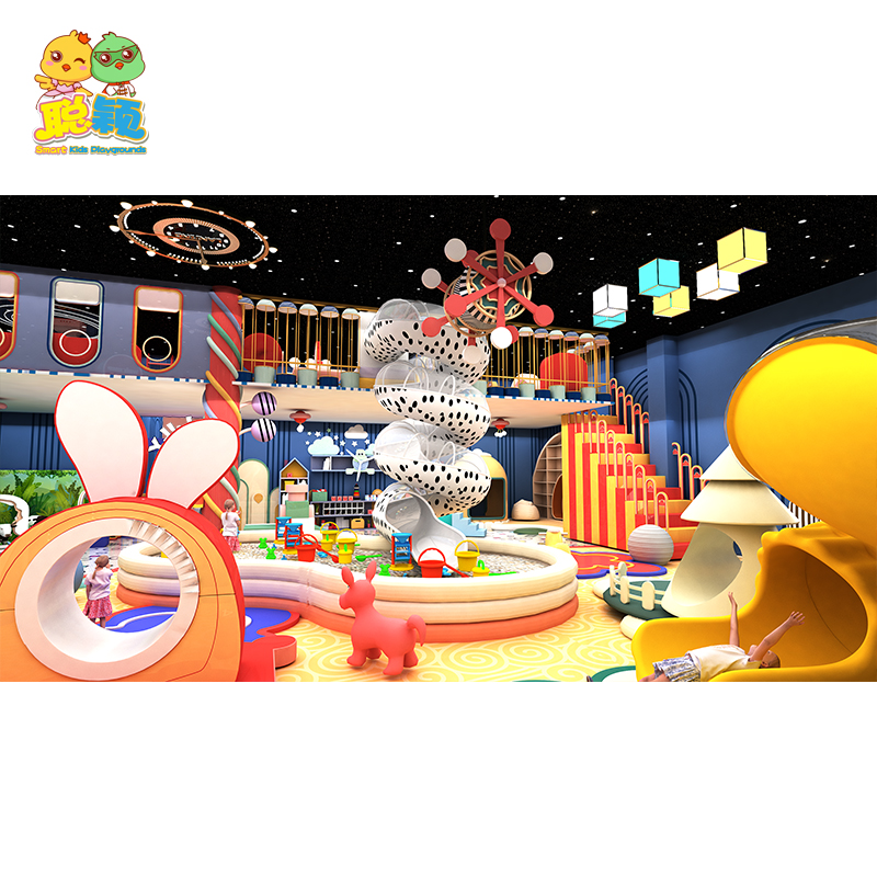 Big Ball Pool Colorful Happy Theme Soft Play Indoor Playground For Kids