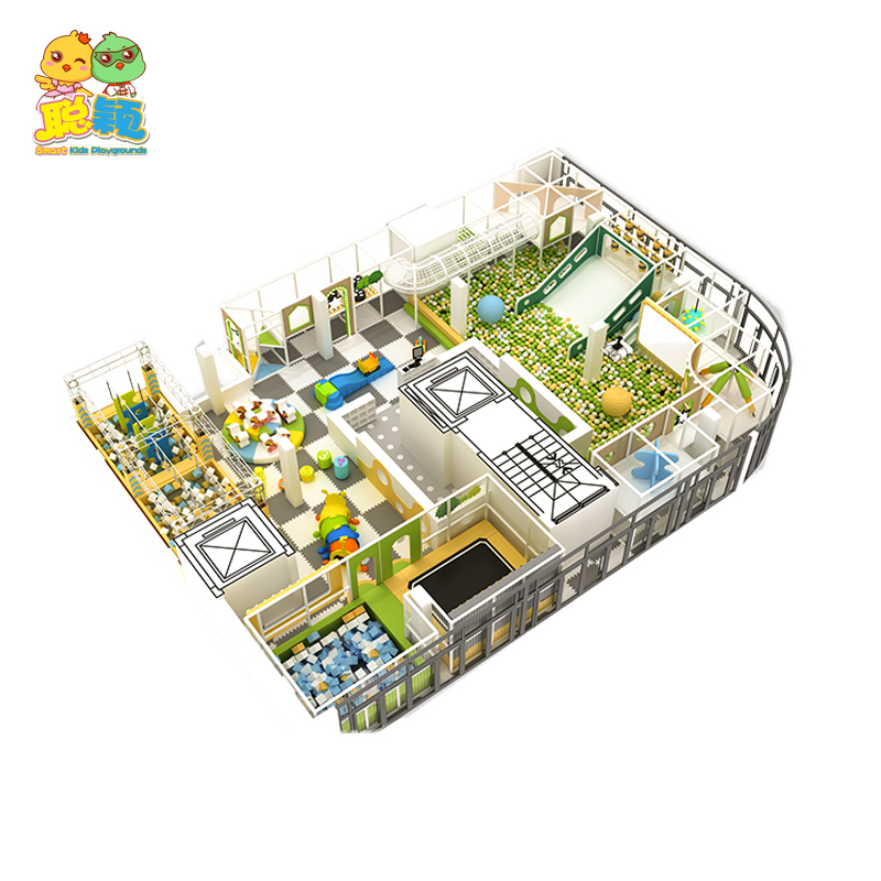 Natural Jungel Theme Soft Play Area Indoor Playground For Kids