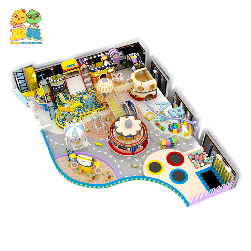 Electric Games Giant Slide Attractive Soft Play Area Indoor Playground With Good Quality