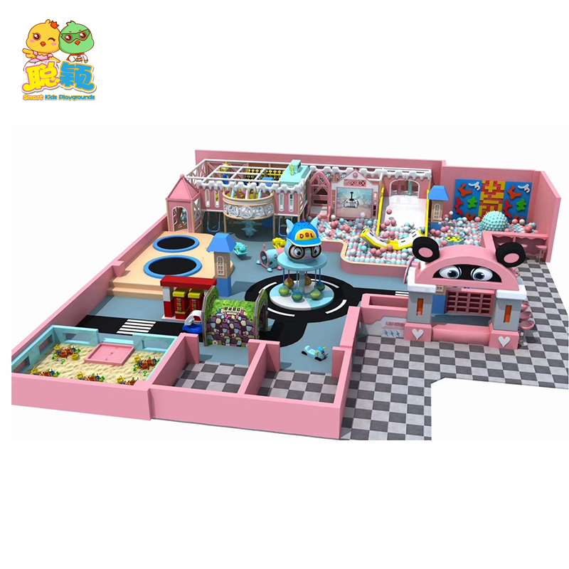 Sweet Candy Desert Theme Beautiful Soft Play Area Indoor Playground With Colorful Slide