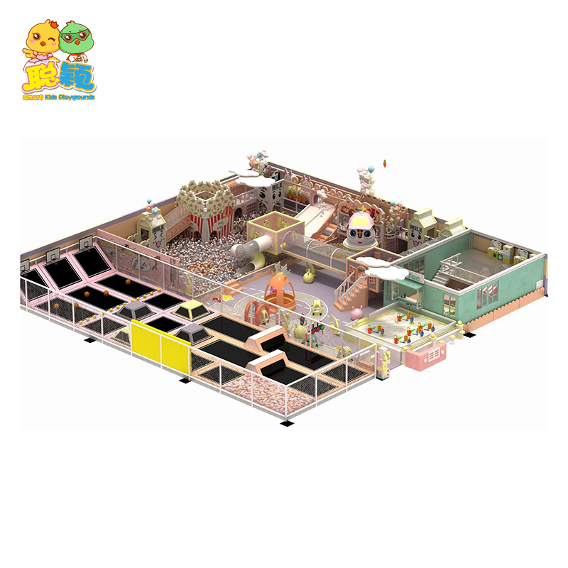Multi-functional Various Soft Play Areas Ball Pool Trampoline Indoor Playground For Kids