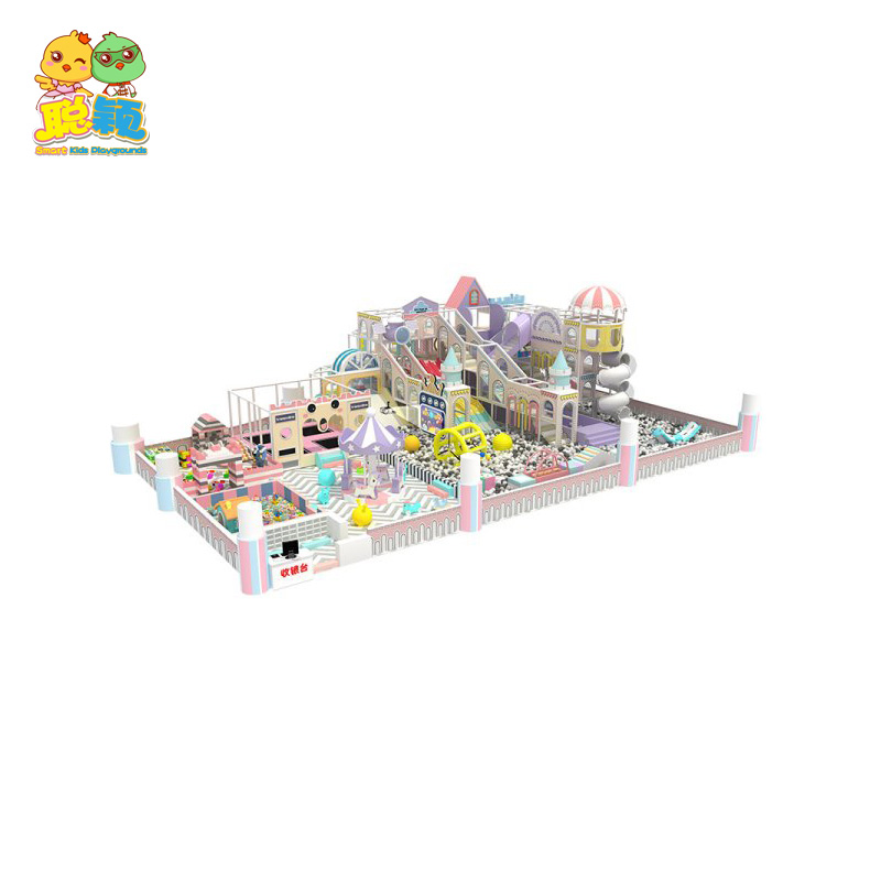 Mini Cute Kindergarten/Shopping Mall Soft Play Area Indoor Playground For Kids
