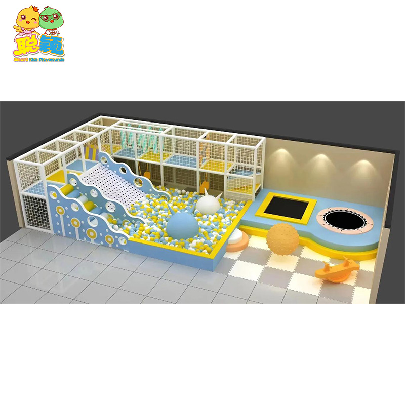 Kids Soft Play Games Big Ball Pool Trampoline Indoor Playground For Sale