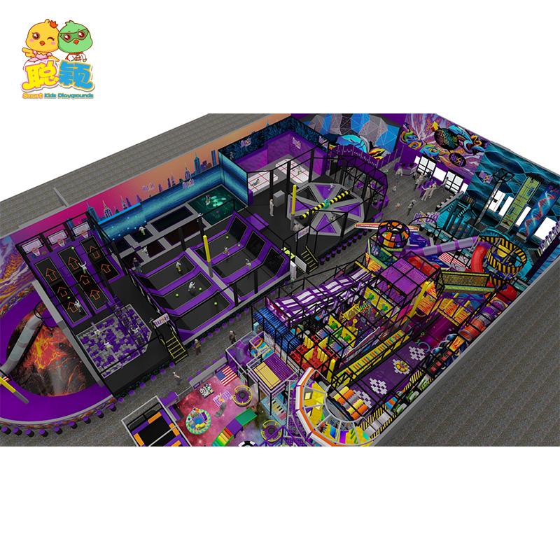 Professional Manufacturer Customized Commercial Children Amumsement Park Giant Indoor Sport Trampoline Park