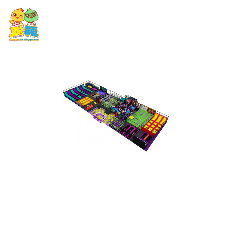 Factory Cheap Price Amusement Park Bouncer Trampoline Park With Ball Pit For Kids