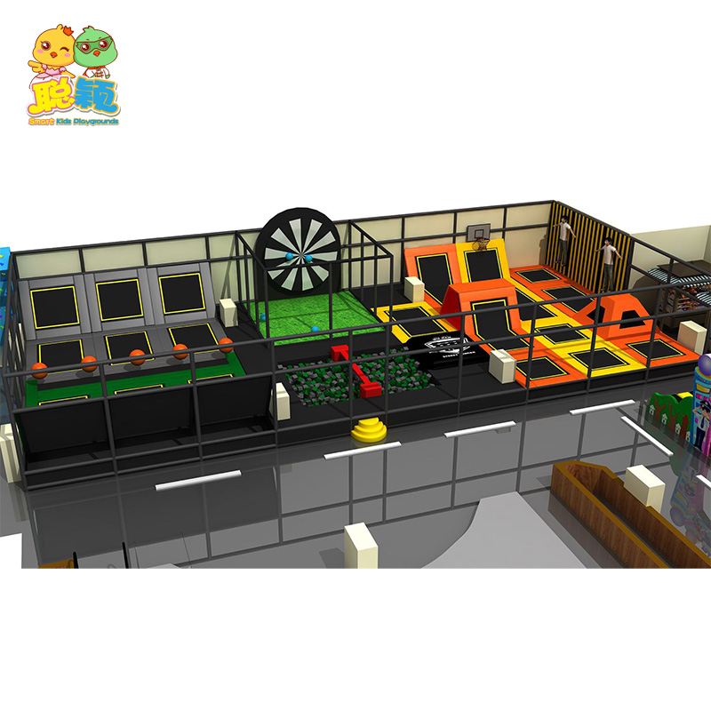 Factory Cheap Price Amusement Park Bouncer Trampoline Park With Ball Pit For Kids