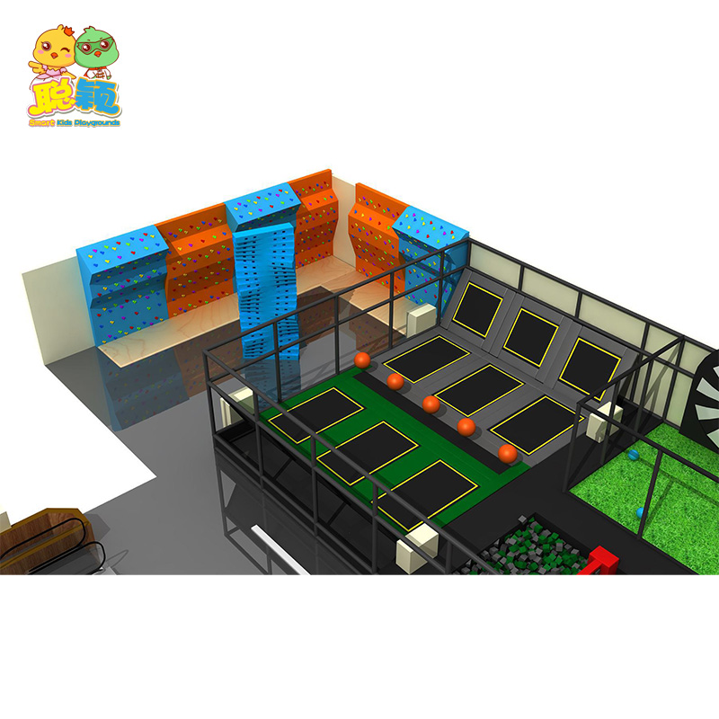 Factory Cheap Price Amusement Park Bouncer Trampoline Park With Ball Pit For Kids