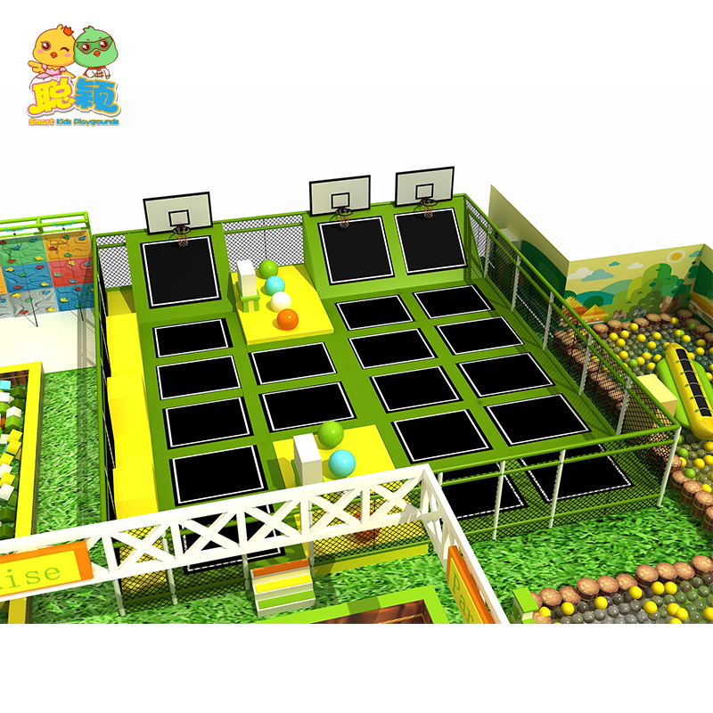 Factory Cheap Price Amusement Park Bouncer Trampoline Park With Ball Pit For Kids