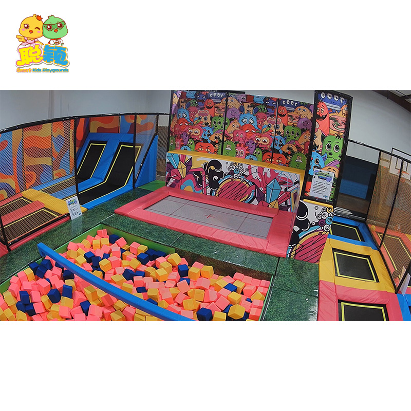 Factory Cheap Price Amusement Park Bouncer Trampoline Park With Ball Pit For Kids