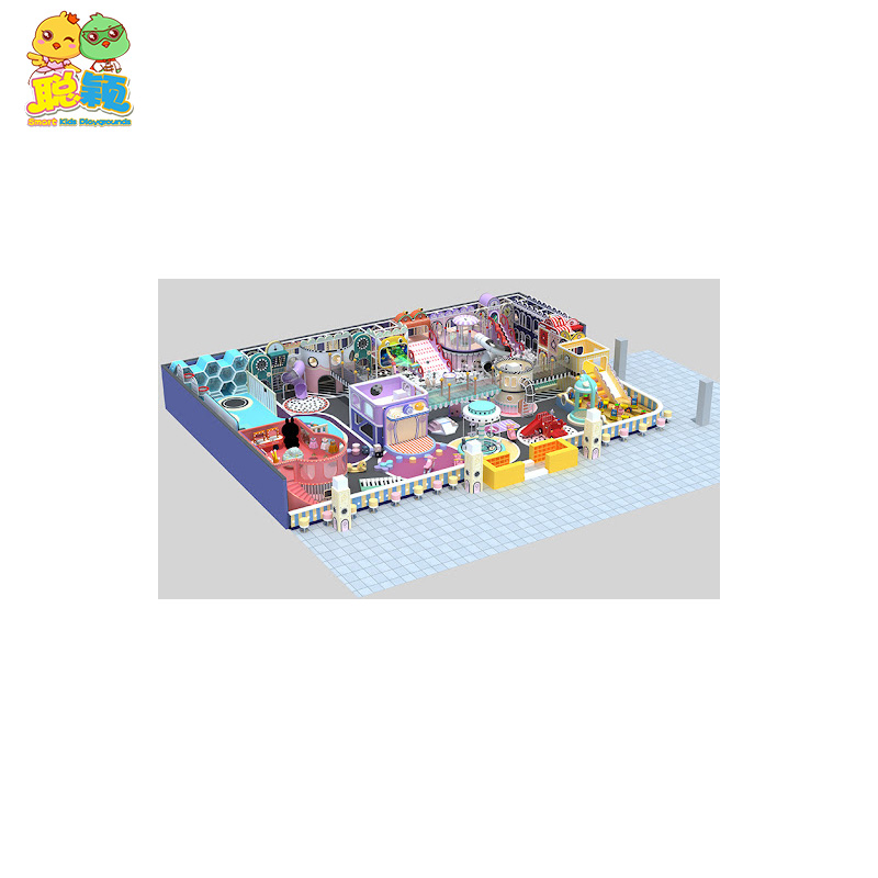 Natural Theme Big Ball Pool Giant Slide Customized Item Soft Play Indoor Playground
