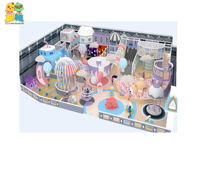 Natural Theme Big Ball Pool Giant Slide Customized Item Soft Play Indoor Playground