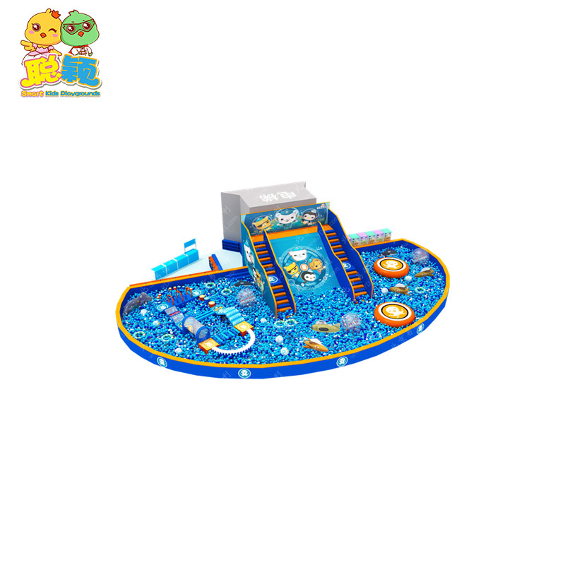 1000sqm Big Ball Pool Ocean Theme Kids Soft Play Indoor Playground With Building Block