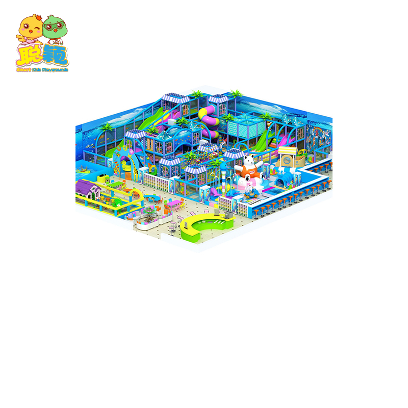 1000sqm Big Ball Pool Ocean Theme Kids Soft Play Indoor Playground With Building Block