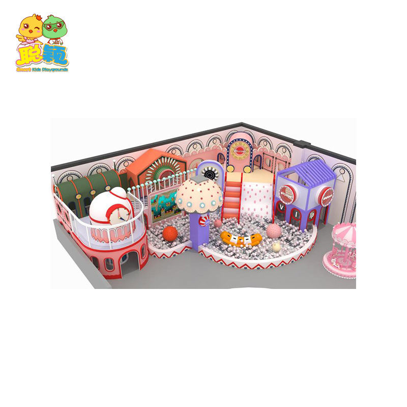 Big Ball Pool Giant Stainless Steel Slide Soft Play Indoor Playground For Kids