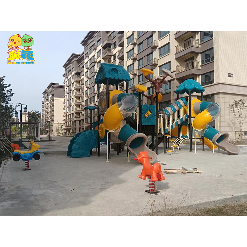 Wooden/Plastic Amusement Park Playground Equipment Slide Climbing Facility Toy Ride