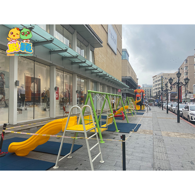 Hot Selling Multiplayer Outdoor Playground Equipment Slides With Swing Sets