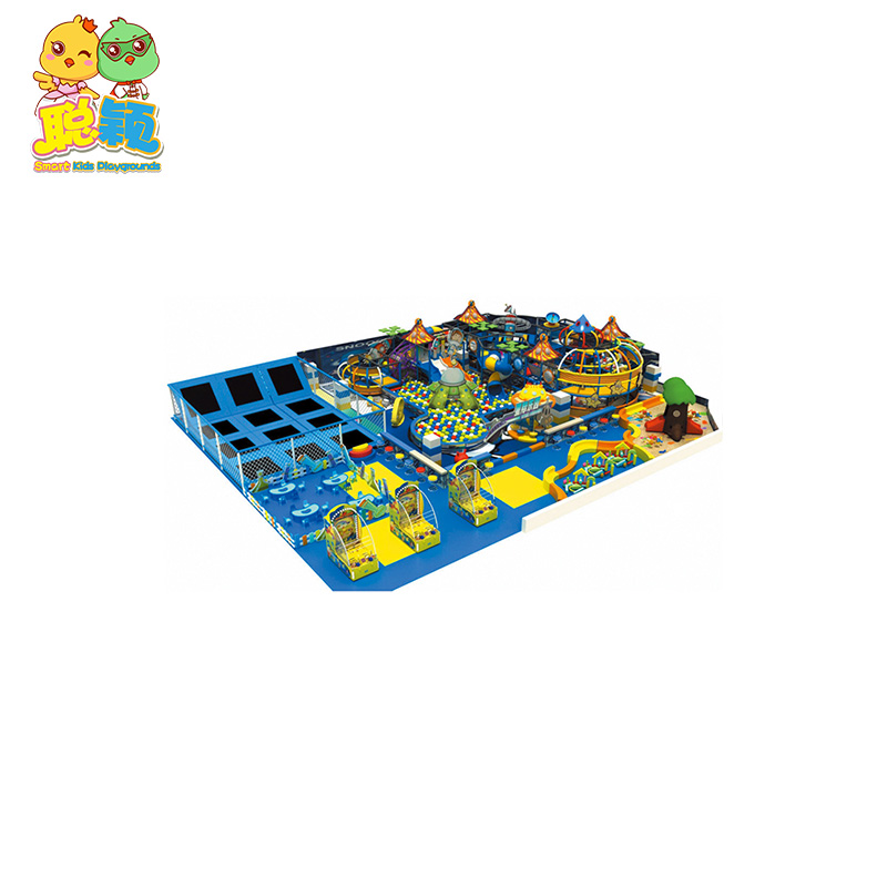 Ocean Big Ball Pool Giant Slide Soft Play Amusement Indoor Playground For Sale
