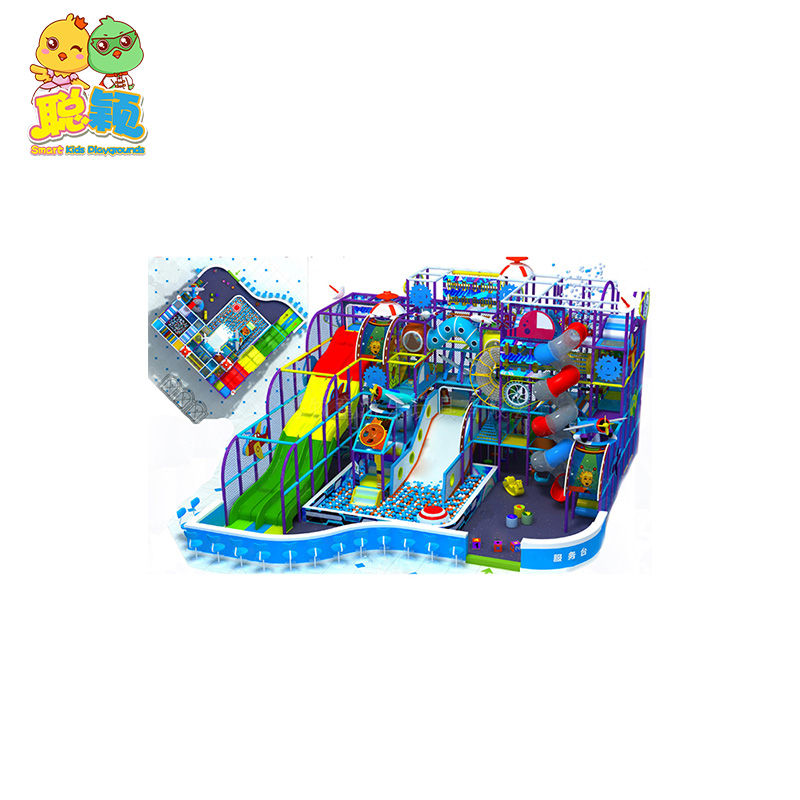 Ocean Big Ball Pool Giant Slide Soft Play Amusement Indoor Playground For Sale