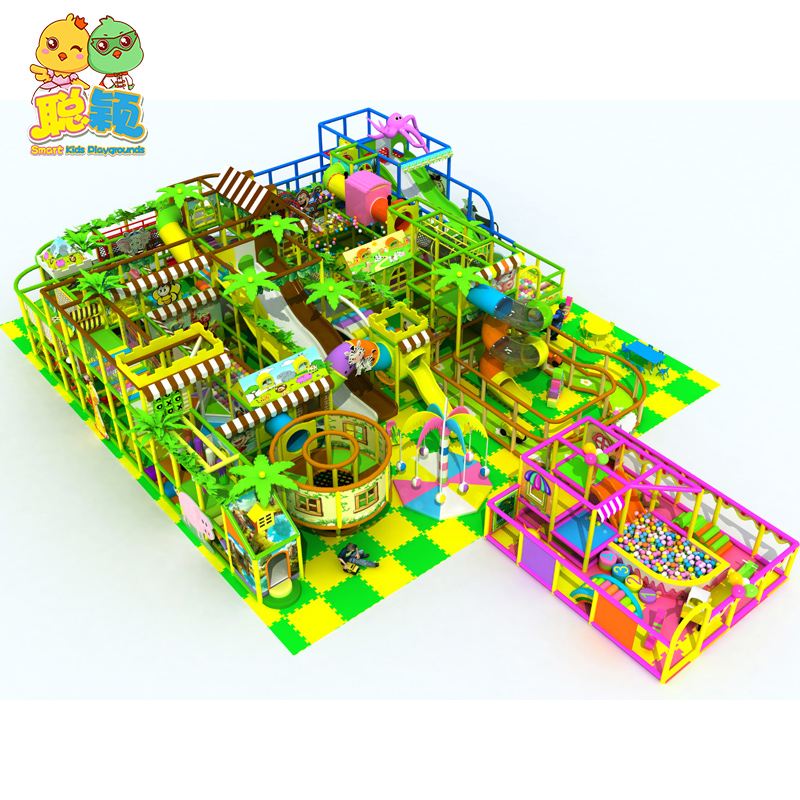 Summer Natural New Design Kids Soft Play Amusement Park Indoor Playground With Giant Slide