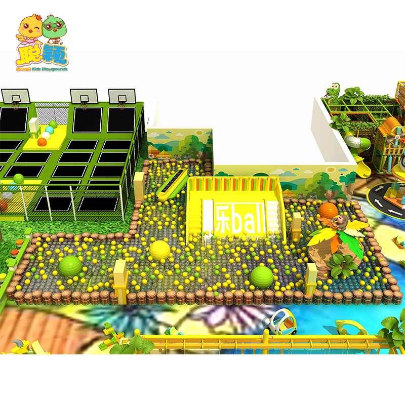 Summer Natural New Design Kids Soft Play Amusement Park Indoor Playground With Giant Slide