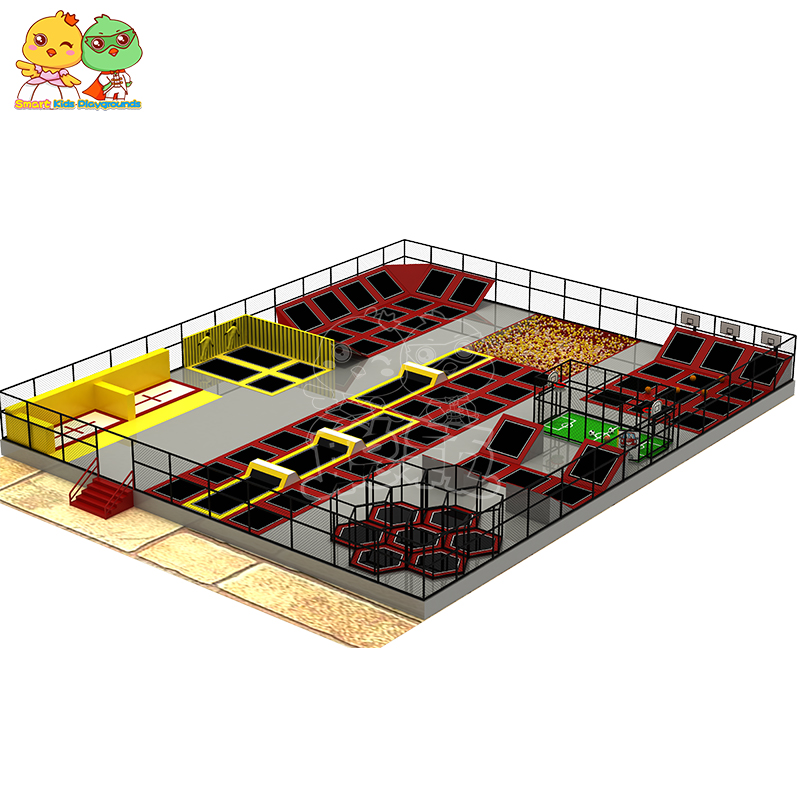 New Design Giant Size Children Jumping Trampoline Park Indoor Playground For Sale