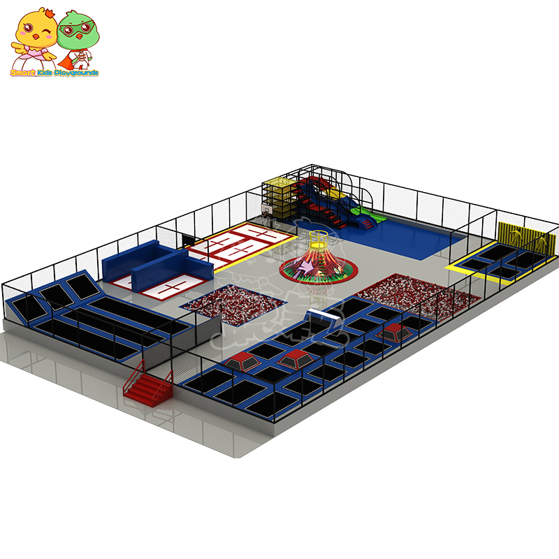 Amusement Park Soft Play Trampoline Park Kids Indoor Playground With Funny Wall