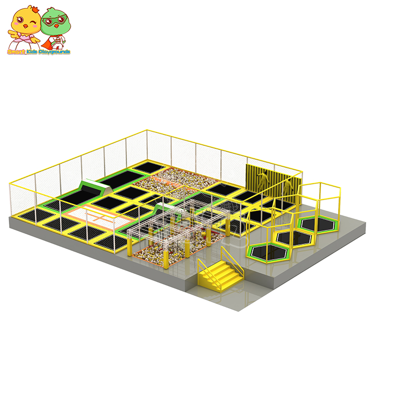 Amusement Park Soft Play Trampoline Park Kids Indoor Playground With Funny Wall