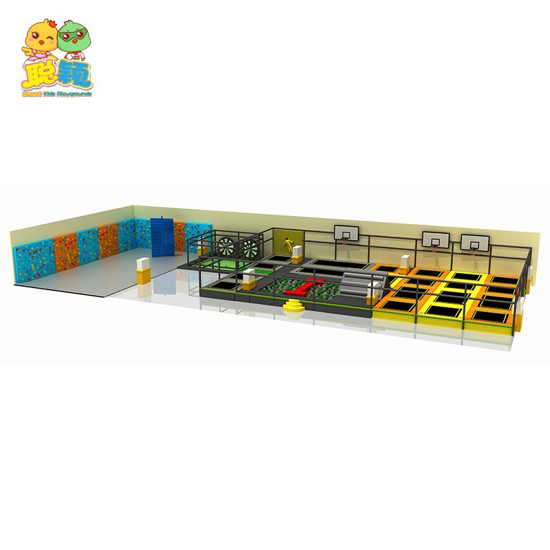 Amusement Park Soft Play Trampoline Park Kids Indoor Playground With Funny Wall
